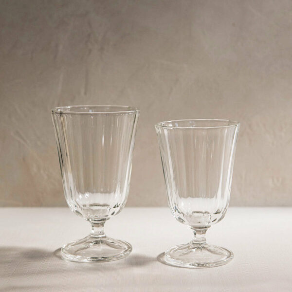 fluted-glassware